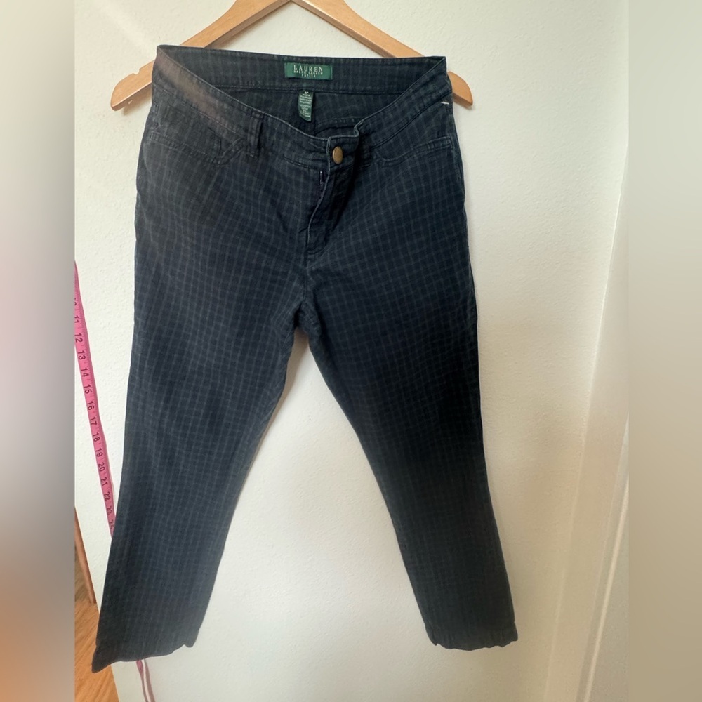 Ralph Lauren Dark Gray Checkered Chinos